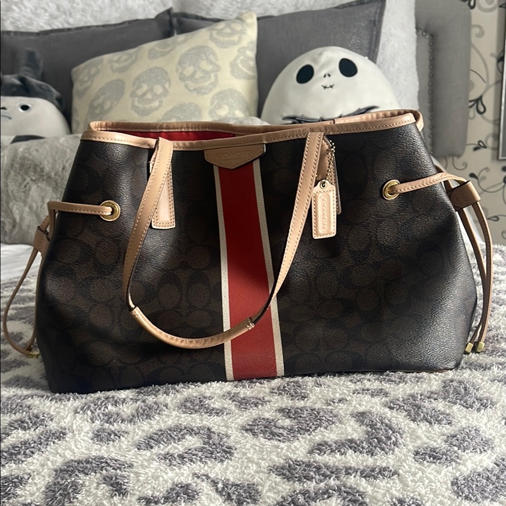 Cinched Coach Handbag